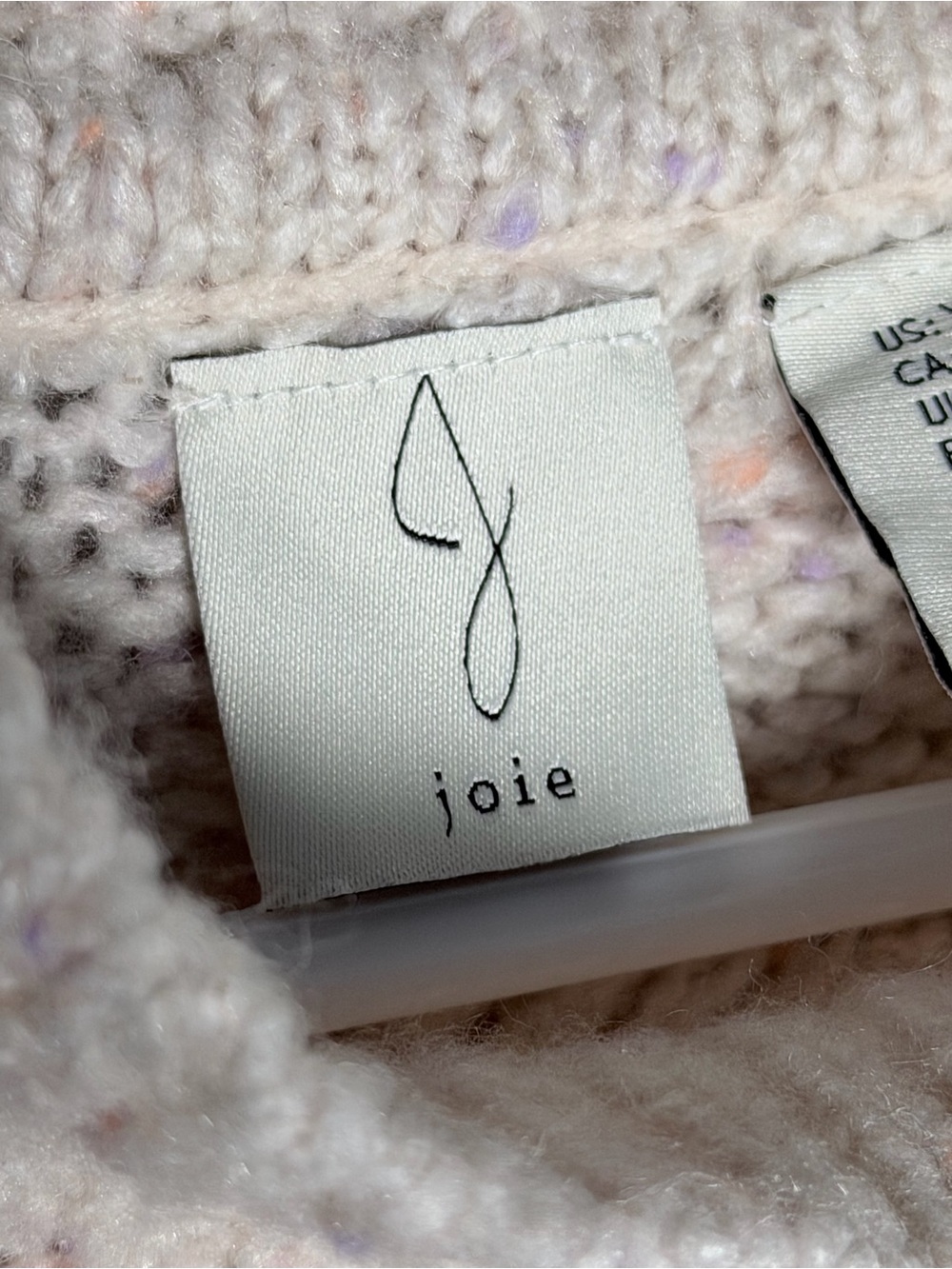 Joie Cream Cable Knit Turtleneck Sweater - Picture 2 of 7
